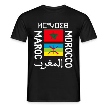 Amazigh Morocco - Men's T-Shirt - black - Front - AI Model Male 178 light (178cm)