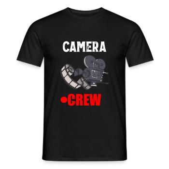Kameramann Filmemacher Regisseur Camera Crew - Männer T-Shirt - Schwarz - Vorne - AI Model Male 178 light (178cm)