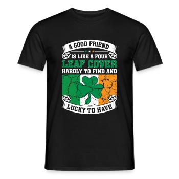 Ireland Irish Irish Flag Irish St Patricks Day - Men's T-Shirt - black - Front - AI Model Male 178 light (178cm)