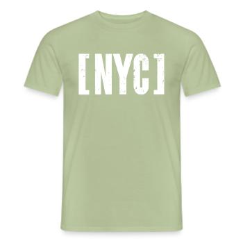 NYC New York City USA Amerika US America Big Apple - Men's T-Shirt - sage - Front - AI Model Male 178 light (178cm)