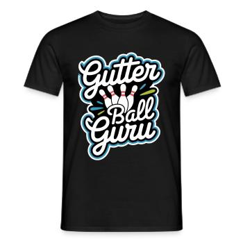 Gutter Ball Guru 11 - Männer T-Shirt - Schwarz - Vorne - AI Model Male 178 light (178cm)