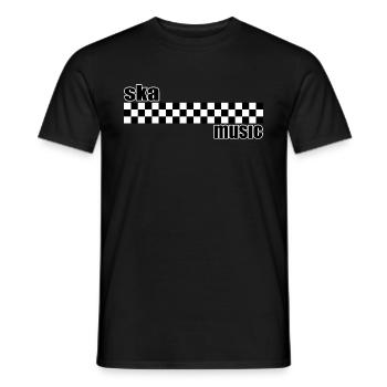 ska music - T-shirt homme - noir - Devant - AI Model Male 178 light (178cm)
