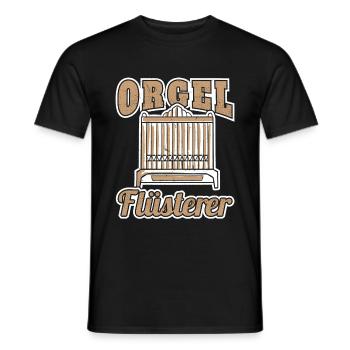 Orgel Orgelspieler Organist Kirchenorgel Flüsterer - Männer T-Shirt - Schwarz - Vorne - AI Model Male 178 light (178cm)