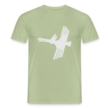 Nazca Lines | Peru Geoglyphs Las Líneas De Nazca - Men's T-Shirt - sage - Front - AI Model Male 178 light (178cm)