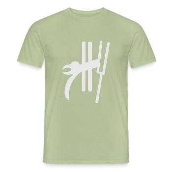 Nazca Lines | Peru Geoglyphs Las Líneas De Nazca - Men's T-Shirt - sage - Front - AI Model Male 178 light (178cm)