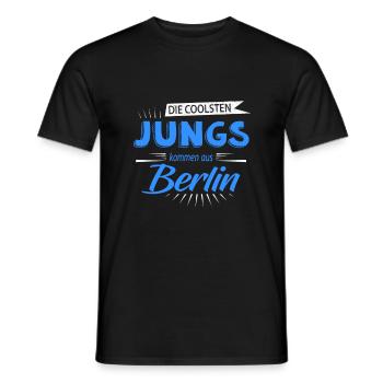 The best guys are from Berlin - Men's T-Shirt - black - Front - AI Model Male 178 light (178cm)