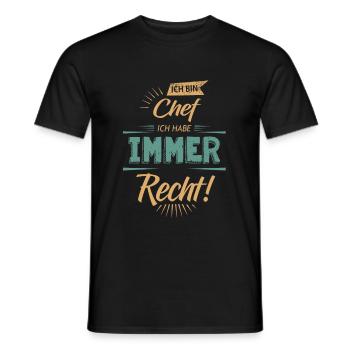 I am the boss - Men's T-Shirt - black - Front - AI Model Male 178 light (178cm)