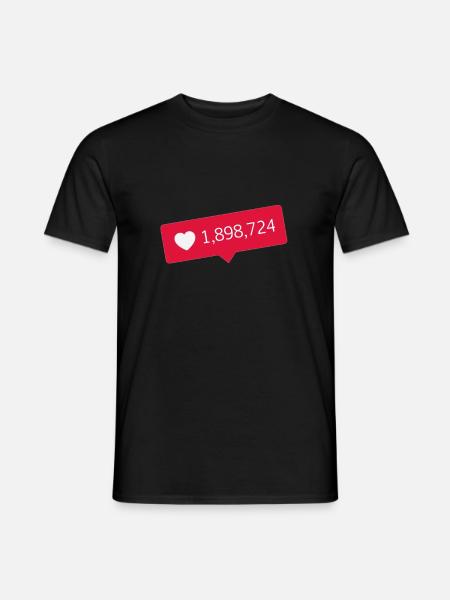 Instagram Love - Männer T-Shirt - Schwarz