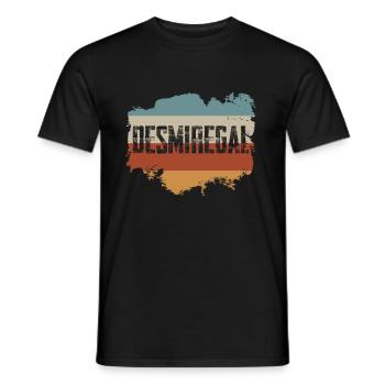 DESMIREGAL BRUSH - Männer T-Shirt - Schwarz - Vorne - AI Model Male 178 light (178cm)