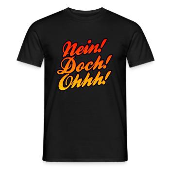 Non Ohhh Ohh Oh Louis de Funès - T-shirt homme - noir - Devant - AI Model Male 178 light (178cm)
