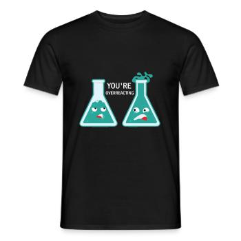 chemistry - Men's T-Shirt - black - Front - AI Model Male 178 light (178cm)