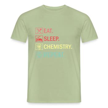 chemistry - Men's T-Shirt - sage - Front - AI Model Male 178 light (178cm)