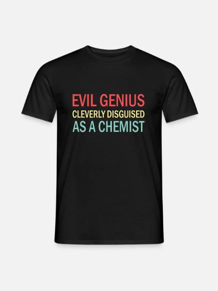 Chemie - Männer T-Shirt - Schwarz