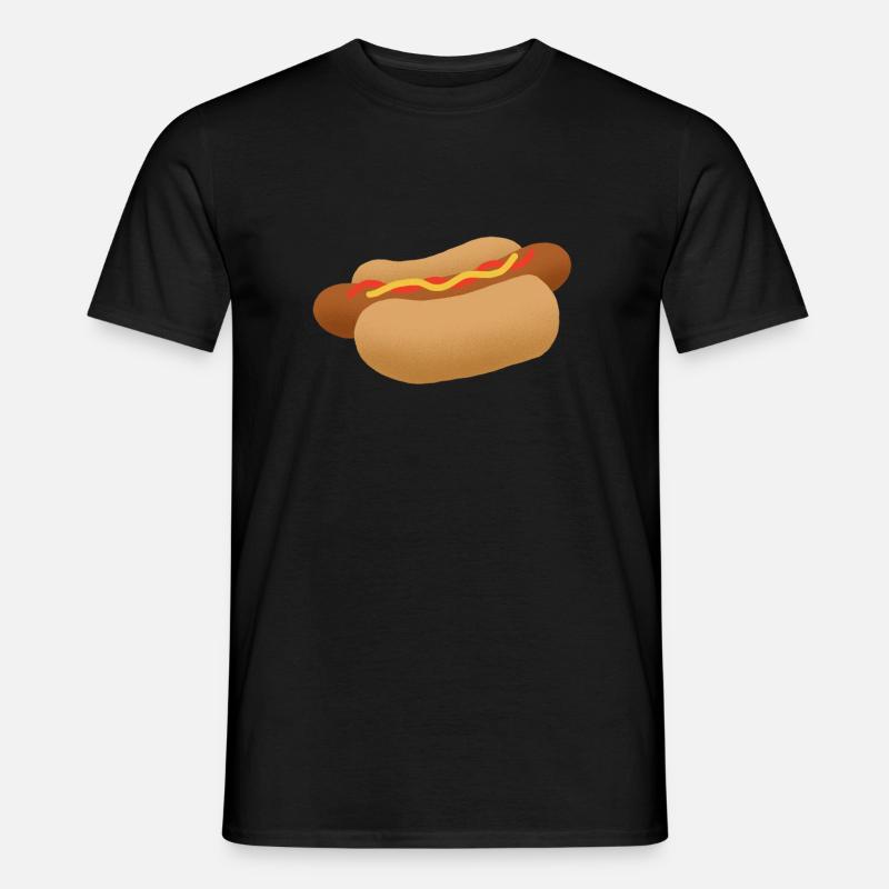 hot dog - T-skjorte herre - svart