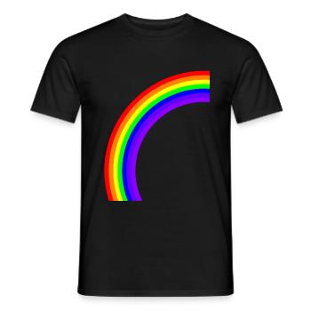 Rainbow - Men's T-Shirt - black - Front - AI Model Male 178 light (178cm)