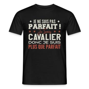 Un Cavalier, le Métier de Rêve Mis à l’Honneur - T-shirt homme - noir - Devant - AI Model Male 178 light (178cm)