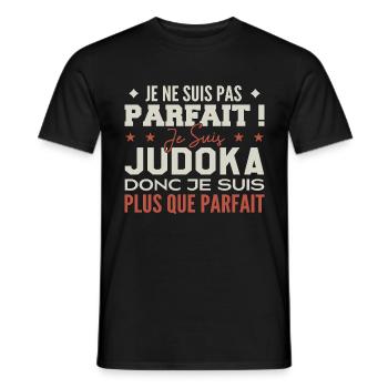Un Judoka, le Métier de Rêve Mis à l’Honneur - T-shirt homme - noir - Devant - AI Model Male 178 light (178cm)