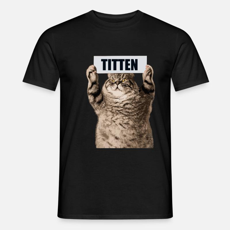 Titten - Männer T-Shirt - Schwarz
