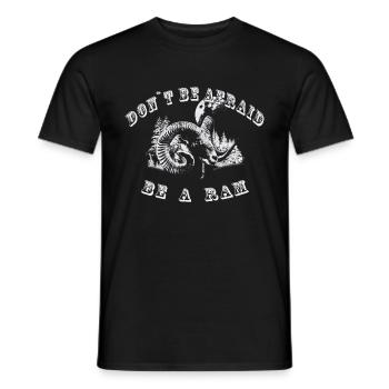Be an Aries - Men's T-Shirt - black - Front - AI Model Male 178 light (178cm)