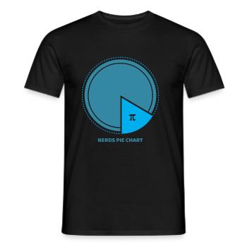 pi - Men's T-Shirt - black - Front - AI Model Male 178 light (178cm)