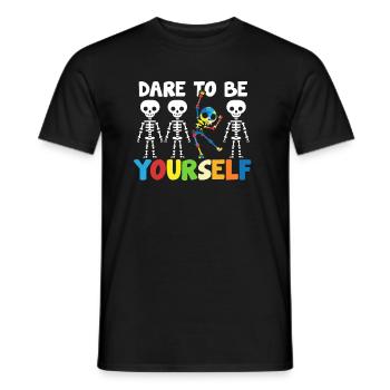 Autism Asperger Autist autistic autism gift - Men's T-Shirt - black - Front - AI Model Male 178 light (178cm)