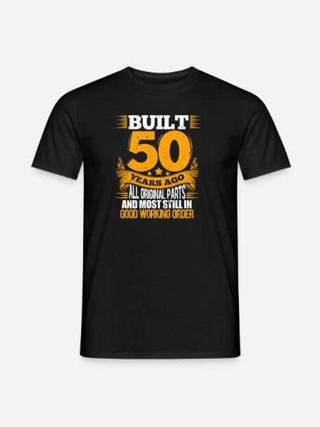 50th birthday - Men's T-Shirt - black
