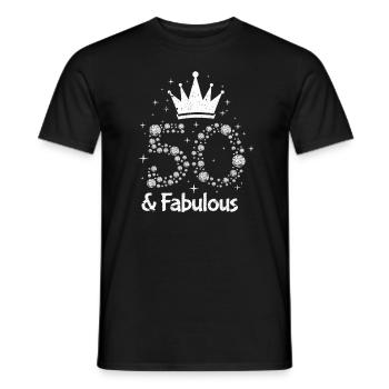 50th birthday - Men's T-Shirt - black - Front - AI Model Male 178 light (178cm)