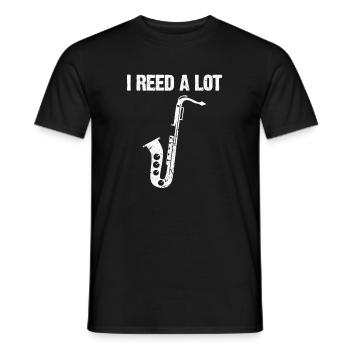 saxophone - T-shirt homme - noir - Devant - AI Model Male 178 light (178cm)