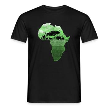 Afrique - T-shirt homme - noir - Devant - AI Model Male 178 light (178cm)