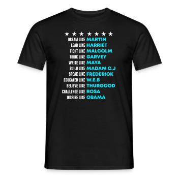 Black History - T-shirt homme - noir - Devant - AI Model Male 178 light (178cm)