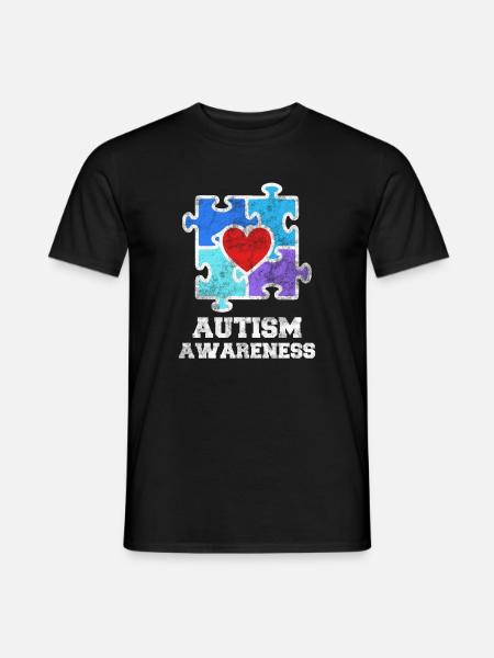 autism - Men's T-Shirt - black
