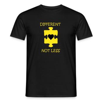 autism - Men's T-Shirt - black - Front - AI Model Male 178 light (178cm)