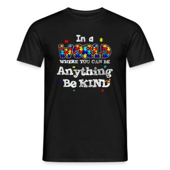 autism - Men's T-Shirt - black - Front - AI Model Male 178 light (178cm)