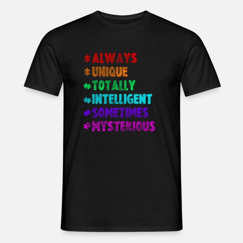 Autismus - Männer T-Shirt - Schwarz