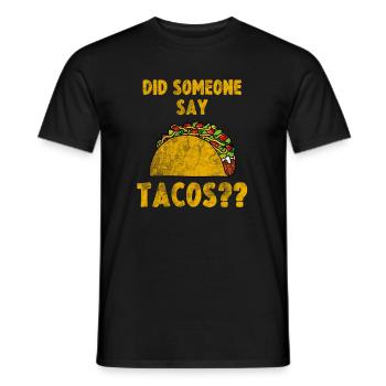 Taco - Männer T-Shirt - Schwarz - Vorne - AI Model Male 178 light (178cm)
