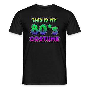 Années 80 - T-shirt homme - noir - Devant - AI Model Male 178 light (178cm)