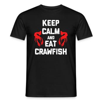 Krebs Flusskrebs Languste Krebse Geschenk - Männer T-Shirt - Schwarz - Vorne - AI Model Male 178 light (178cm)