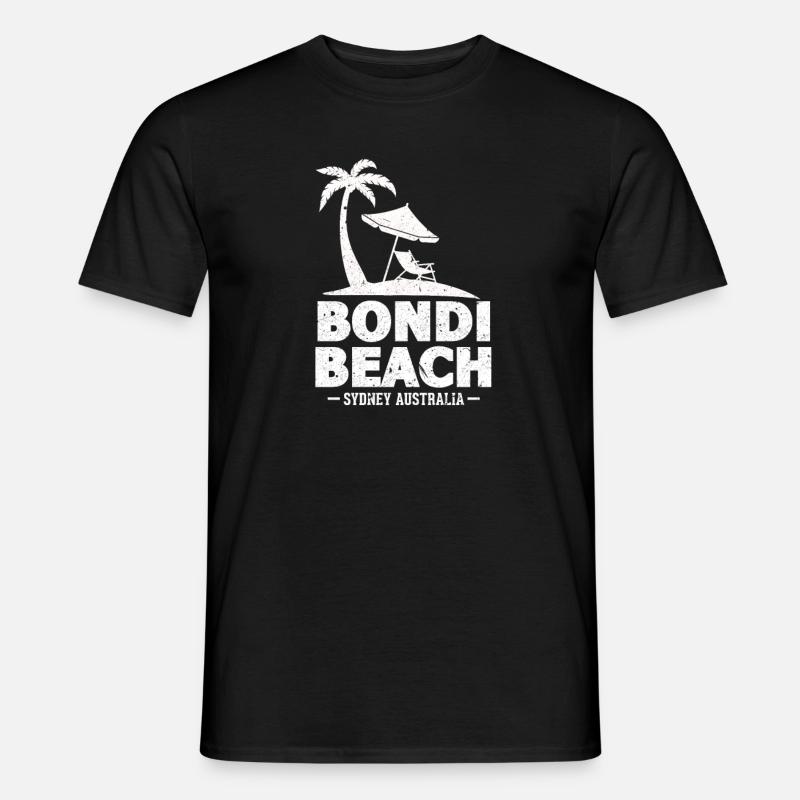 Bondi Beach - Männer T-Shirt - Schwarz