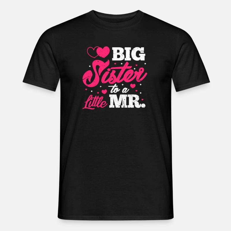 Grosse Schwester - Männer T-Shirt - Schwarz