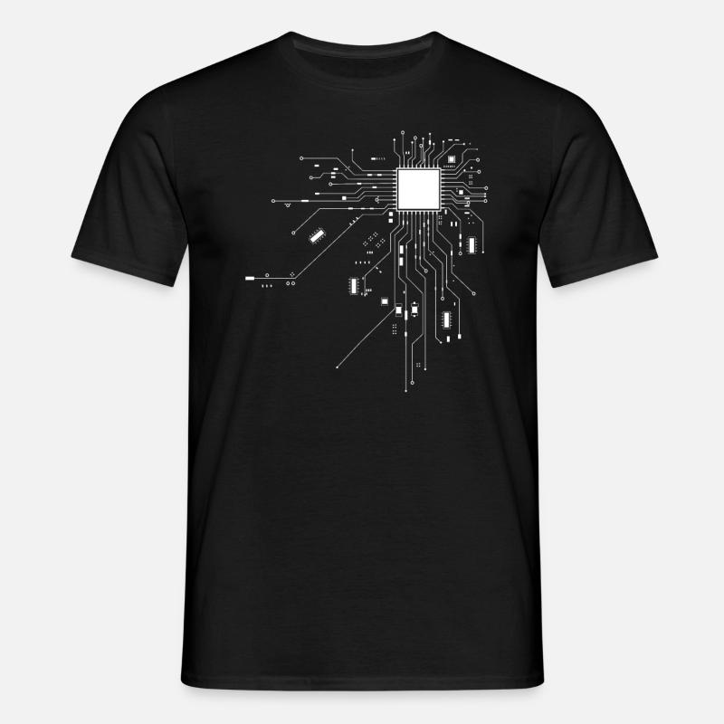 Computer Scientist CPU Nerd Computer Chio Shirt - Men's T-Shirt - black