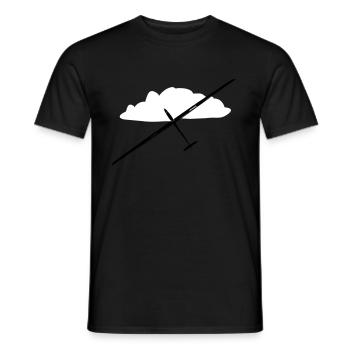 Glider Gliding Gliding Gliding Glider - Men's T-Shirt - black - Front - AI Model Male 178 light (178cm)