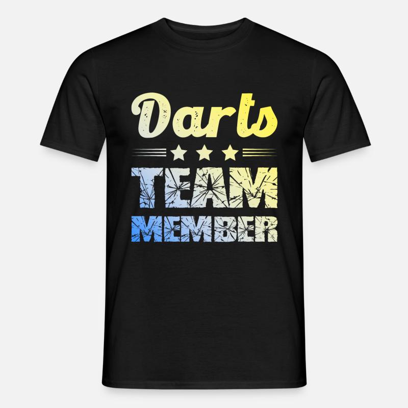 Darts Team - Männer T-Shirt - Schwarz