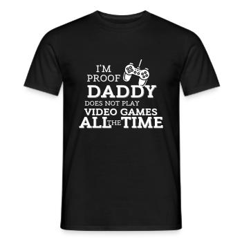 Baby shirt 2 - Men's T-Shirt - black - Front - AI Model Male 178 light (178cm)