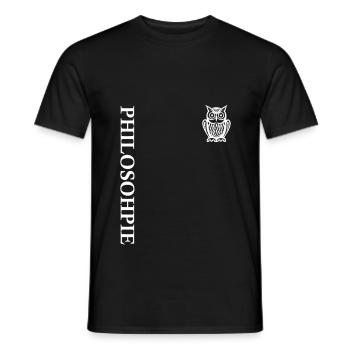 Philosophie, Philosophie LK, Abitur, Studium, Uni - Männer T-Shirt - Schwarz - Vorne - AI Model Male 178 light (178cm)