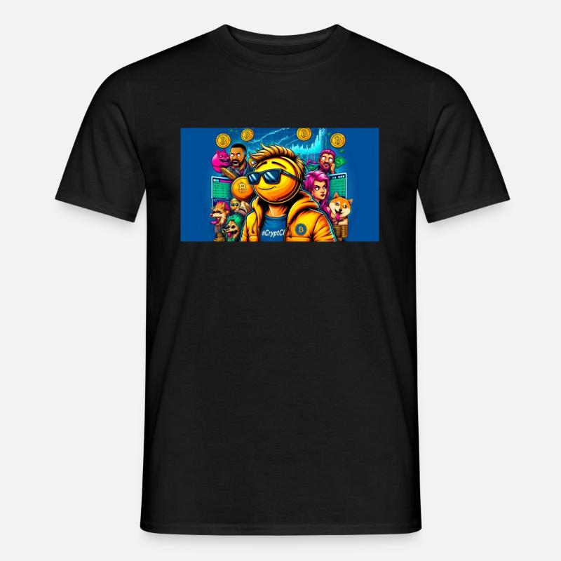 Krypto-Chaos: Bitcoin vs. ETH - Männer T-Shirt - undefined
