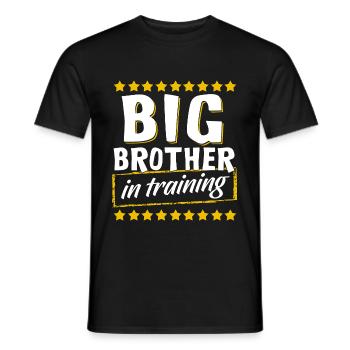 Big Brother In Training, Big Brother In Training - Men's T-Shirt - black - Front - AI Model Male 178 light (178cm)