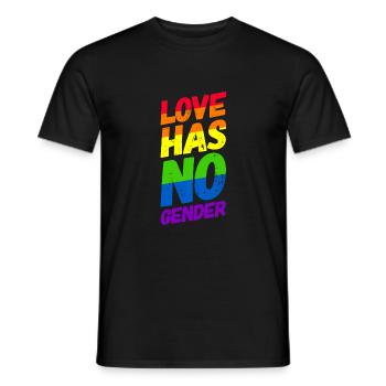 Homosexuality LGBT CSD Gay Pride - Men's T-Shirt - black - Front - AI Model Male 178 light (178cm)