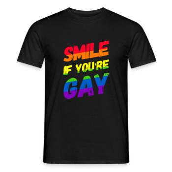 Homosexuality LGBT CSD Gay Pride - Men's T-Shirt - black - Front - AI Model Male 178 light (178cm)