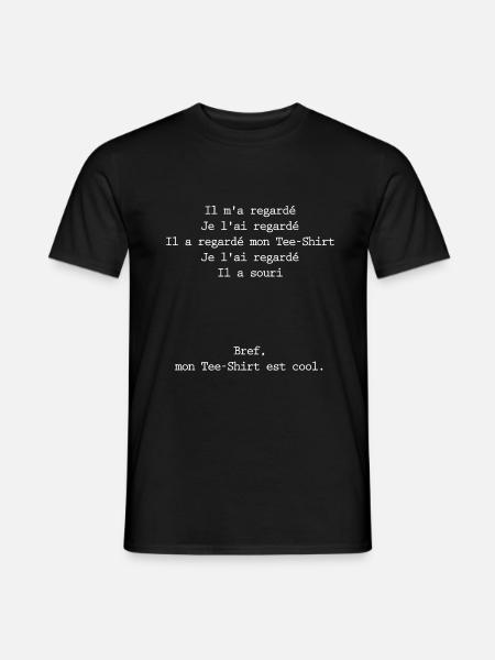 T-shirt est cool - T-shirt homme - noir