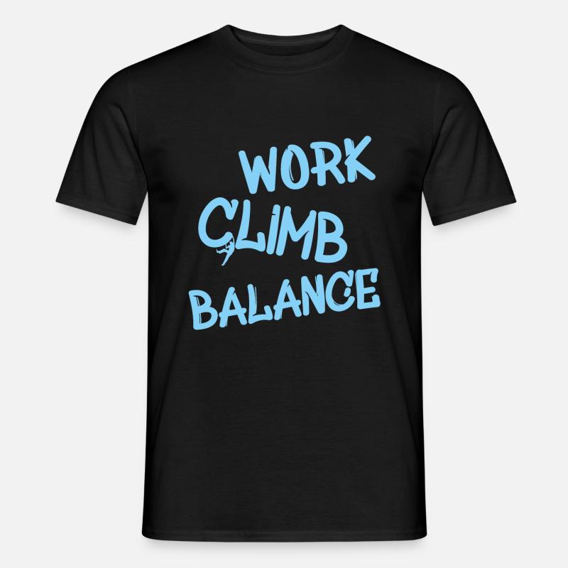 climbing klettern - Männer T-Shirt - Schwarz